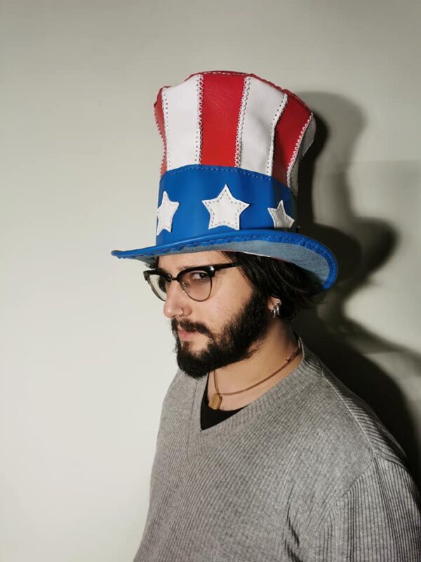 CAPPELLO "AMERICA" IN VERA PELLE - immagine 2