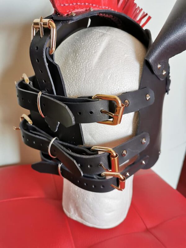 MASCHERA CAVALLO IN VERA PELLE - immagine 4