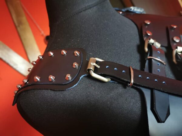 HARNESS GLADIATORE IN VERA PELLE - immagine 2