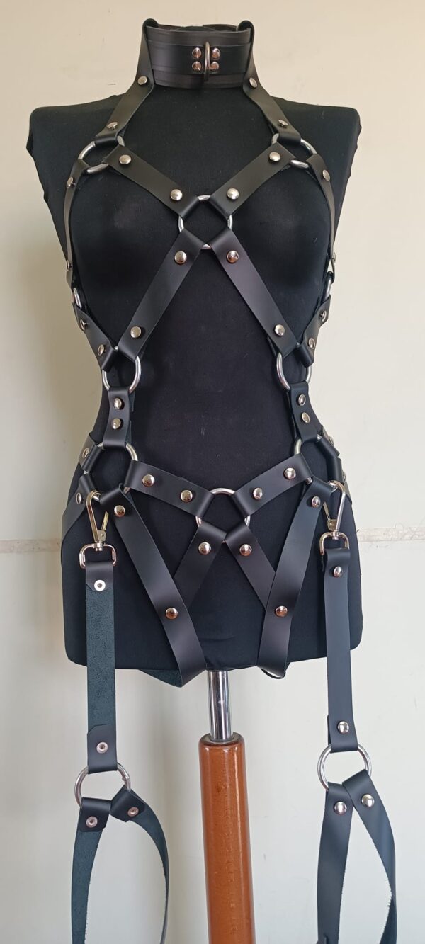 HARNESS DONNA IN VERA PELLE - immagine 3