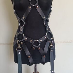 HARNESS DONNA IN VERA PELLE