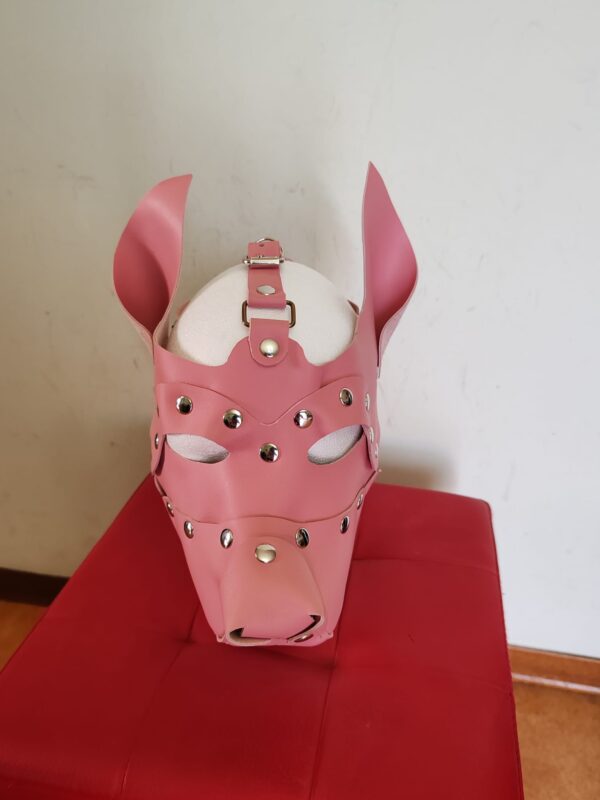 MASCHERA CANE IN VERA PELLE - immagine 5