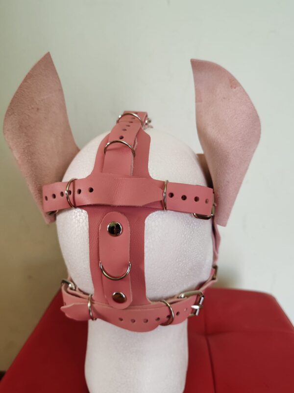 MASCHERA CANE IN VERA PELLE - immagine 4