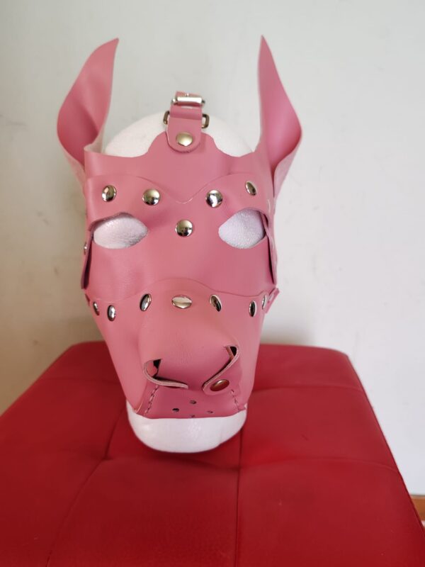 MASCHERA CANE IN VERA PELLE - immagine 3