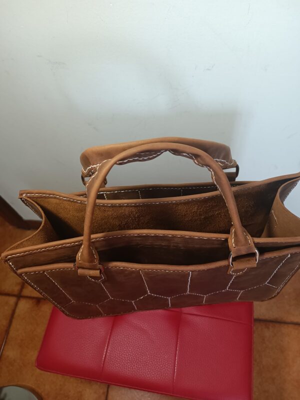 BORSA IN VERA PELLE MOD. "LUXURY" - immagine 5