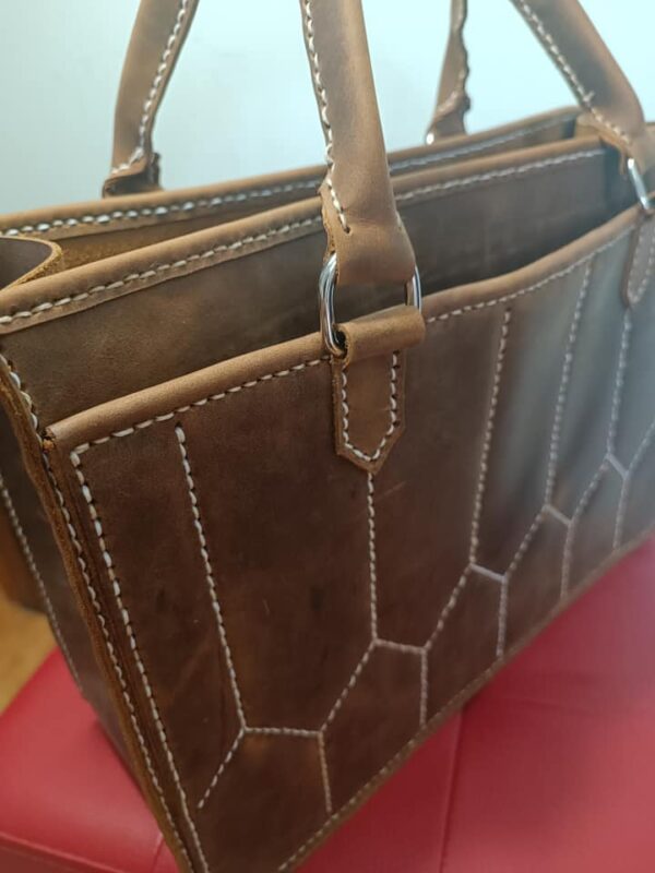 BORSA IN VERA PELLE MOD. "LUXURY" - immagine 4