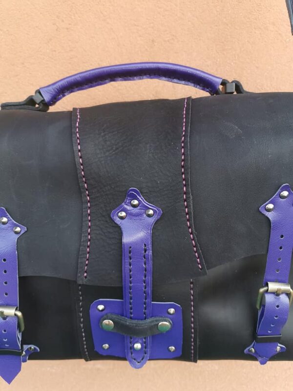BORSA IN VERA PELLE PER UOMO MOD. "CLASSIC" - immagine 2