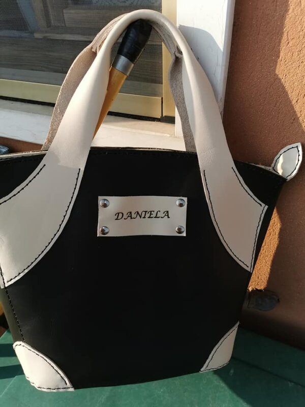 BORSA CLASSICA IN VERA PELLE - immagine 5